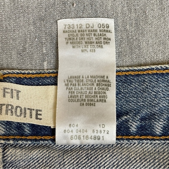 Levi’s 516 Men’s Jeans Size 33 x 30 Vintage Tag Slim Fit Straight Leg Light Wash - Picture 6 of 11